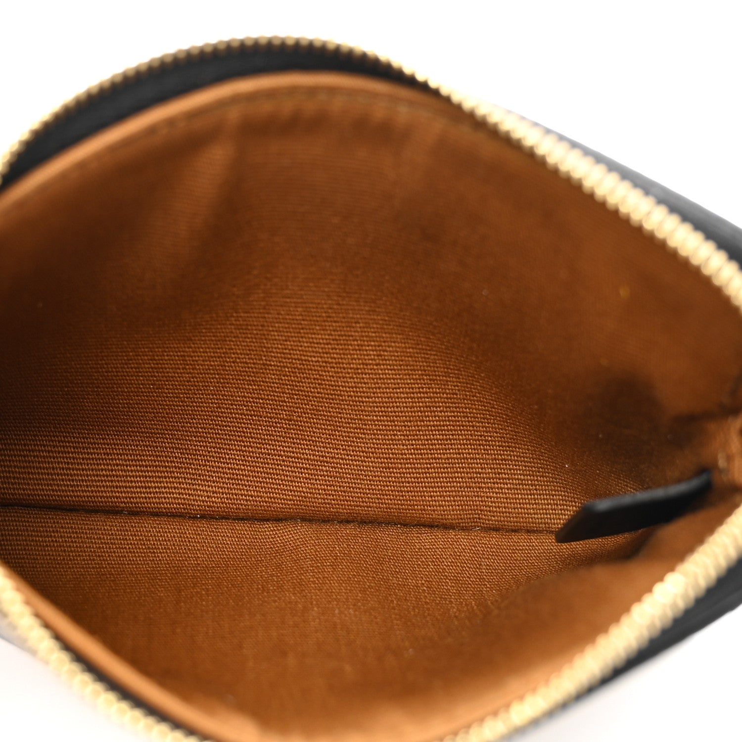 Celine Triomphe Canvas Coin and Card Pouch With Hook Black 5 of 6