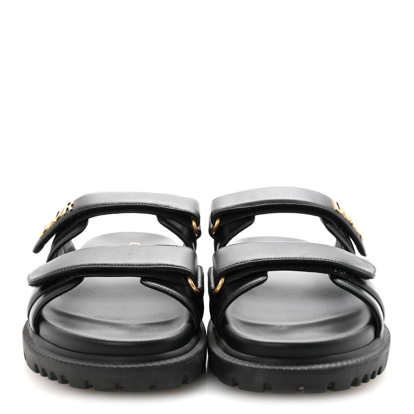 Lambskin Dioract 10mm Sandals 39 Black