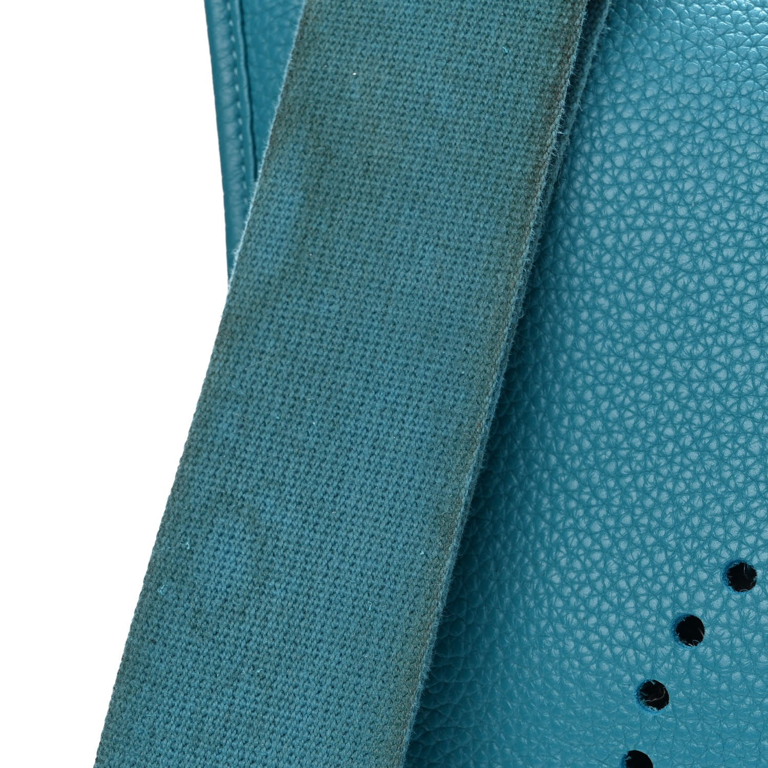 Hermes Taurillon Clemence Evelyne III GM Turquoise 12 of 15