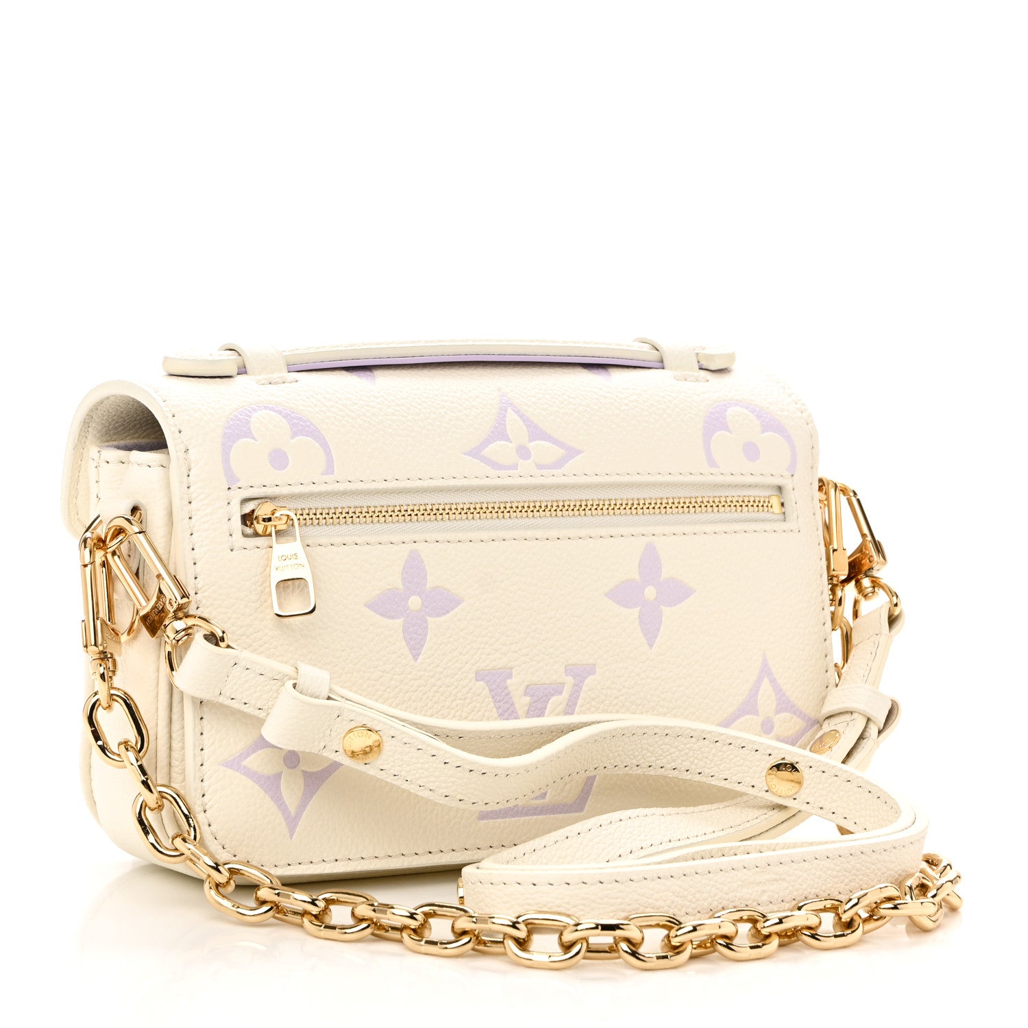 Louis Vuitton Empreinte Monogram Giant Pochette Metis East West Latte Bubble Tea 3 of 10
