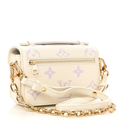 Louis Vuitton Empreinte Monogram Giant Pochette Metis East West Latte Bubble Tea 3 of 10