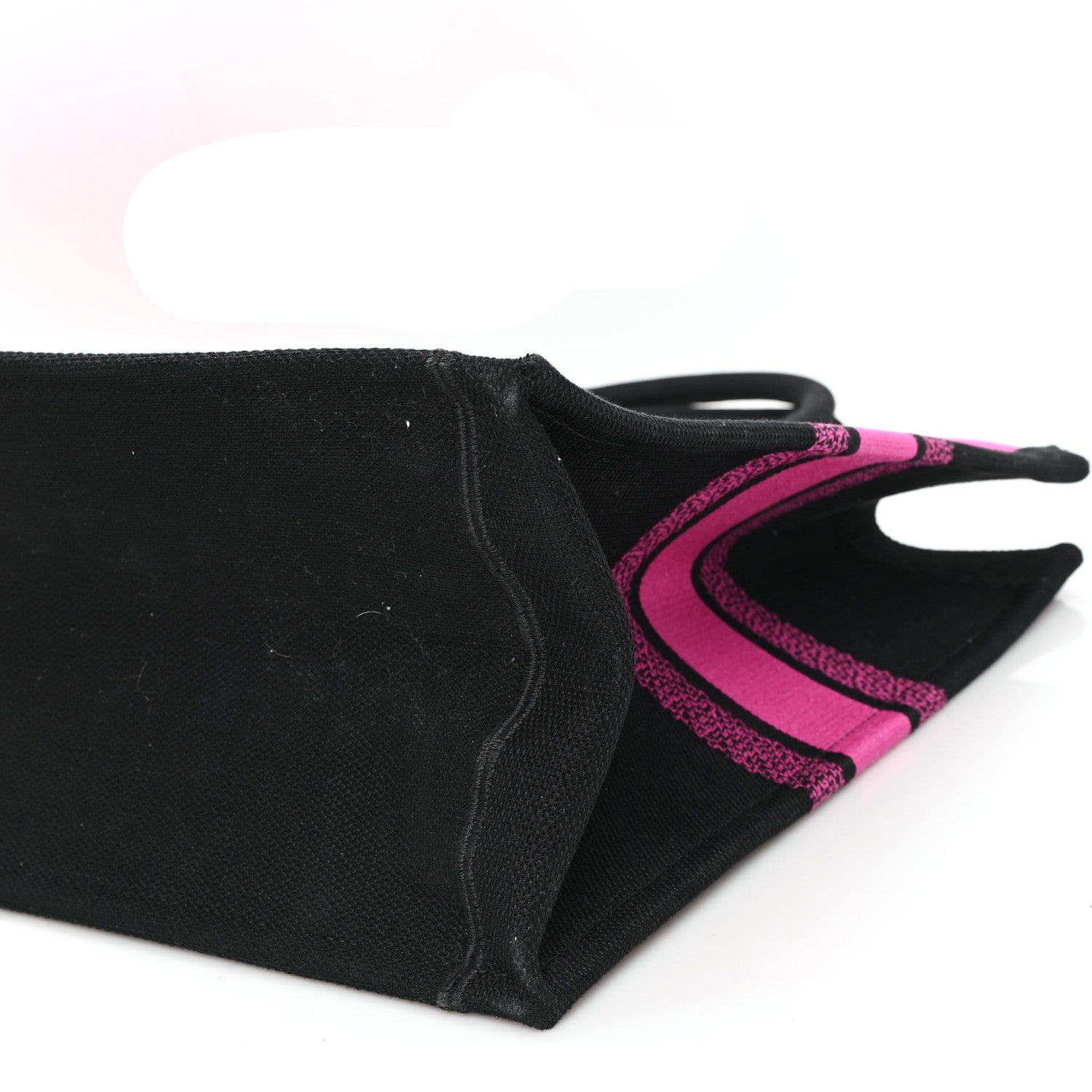 Christian Dior Canvas Embroidered Large Miss Dior Graffiti Book Tote Fuchsia Purple 11 of 12