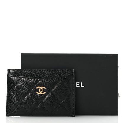 Chanel Caviar Quilted Card Holder Black 9 of 9