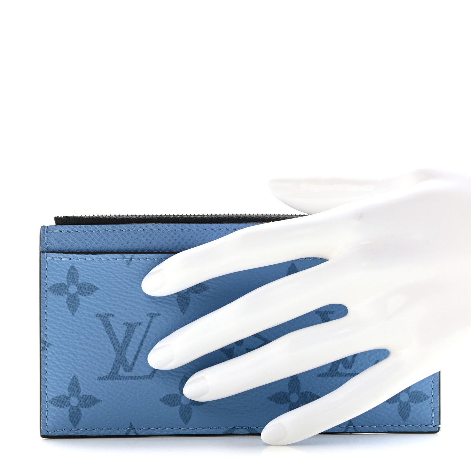 Louis Vuitton Taigarama Coin Card Holder Denim 2 of 7
