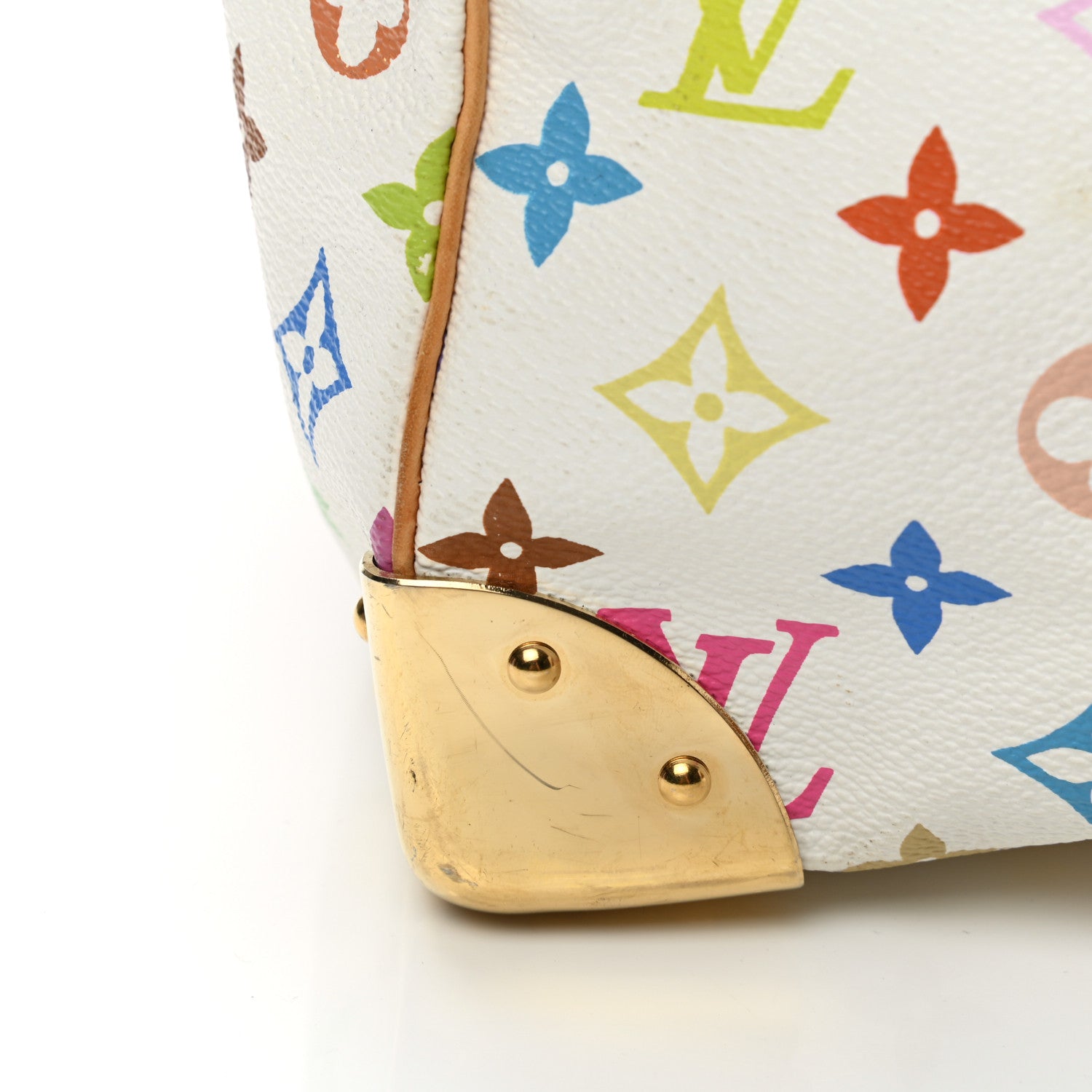 Louis Vuitton Monogram Multicolor Keepall 45 White 9 of 19