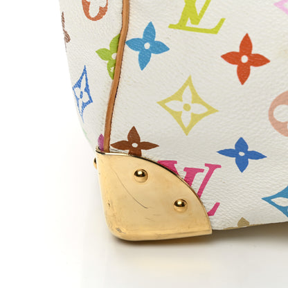 Louis Vuitton Monogram Multicolor Keepall 45 White 9 of 19