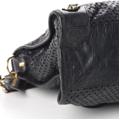 Balenciaga Agneau Laser Cut Cross Classic Gold Hardware City Grey 9 of 15
