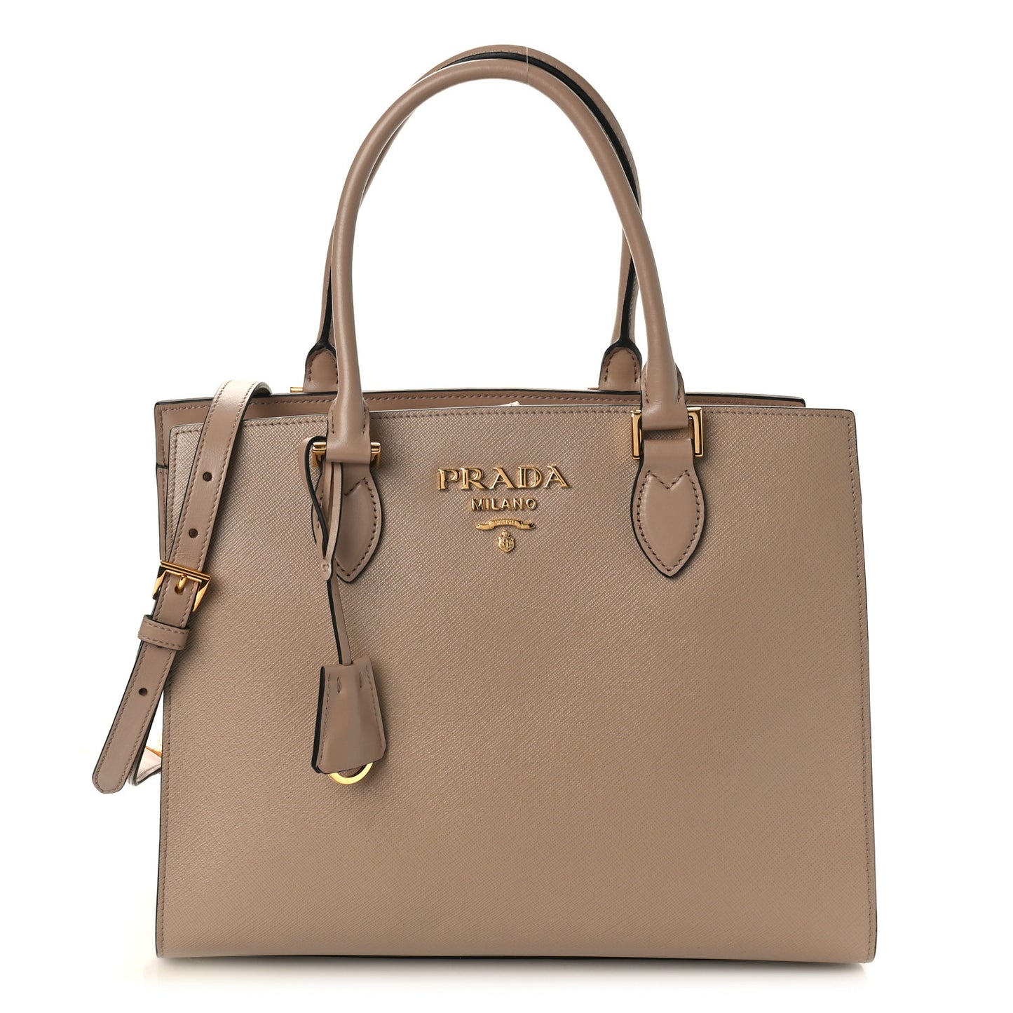 Saffiano Soft Calfskin Tote Cammeo