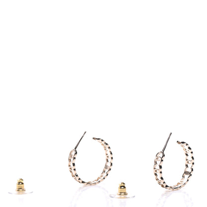 Chanel Metal CC Hoop Earrings Gold 3 of 5