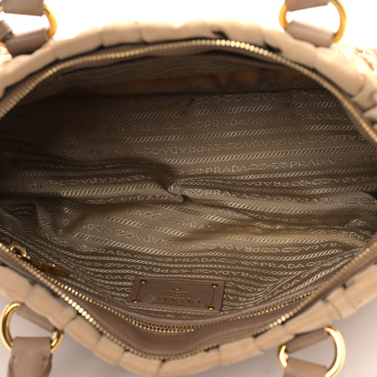 Prada Tessuto Nylon Gaufre Tote Cammello 5 of 9