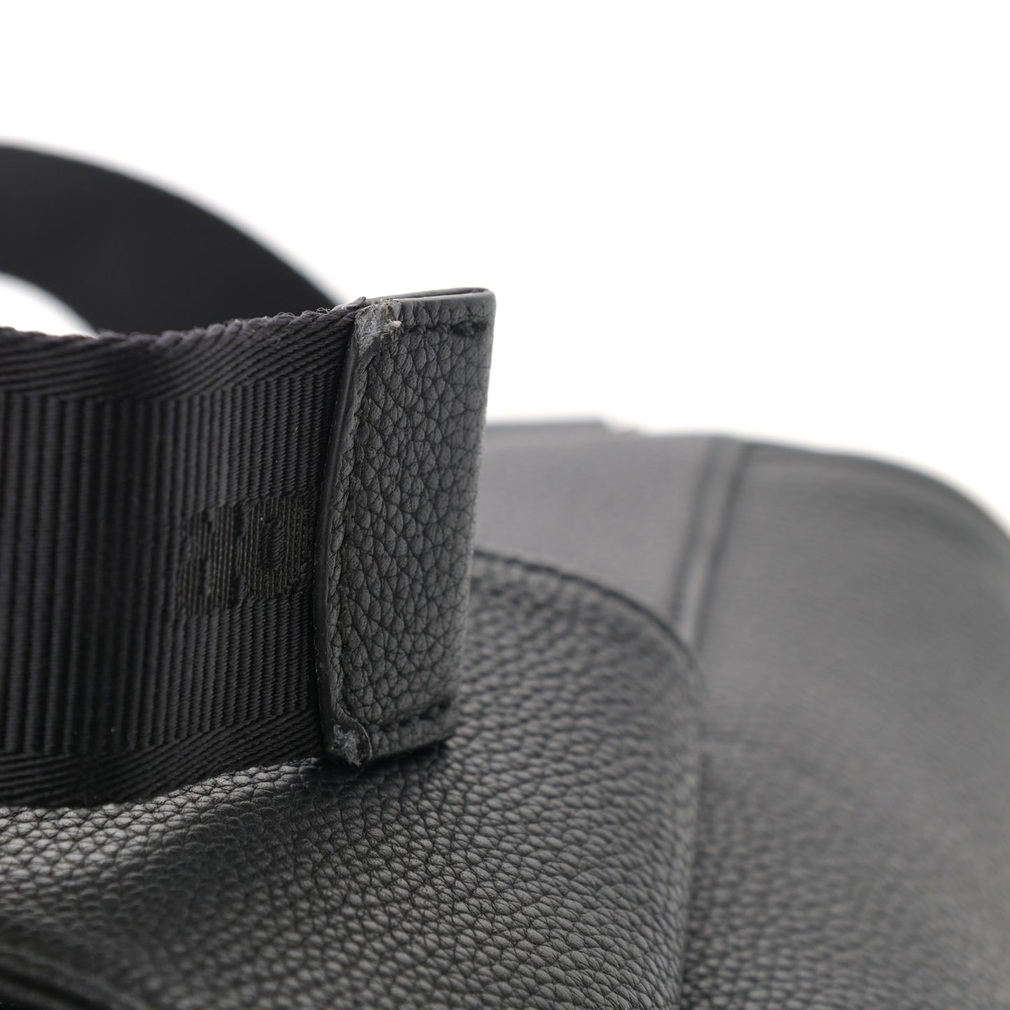 Grained Calfskin Kim Jones Saddle Bag Black