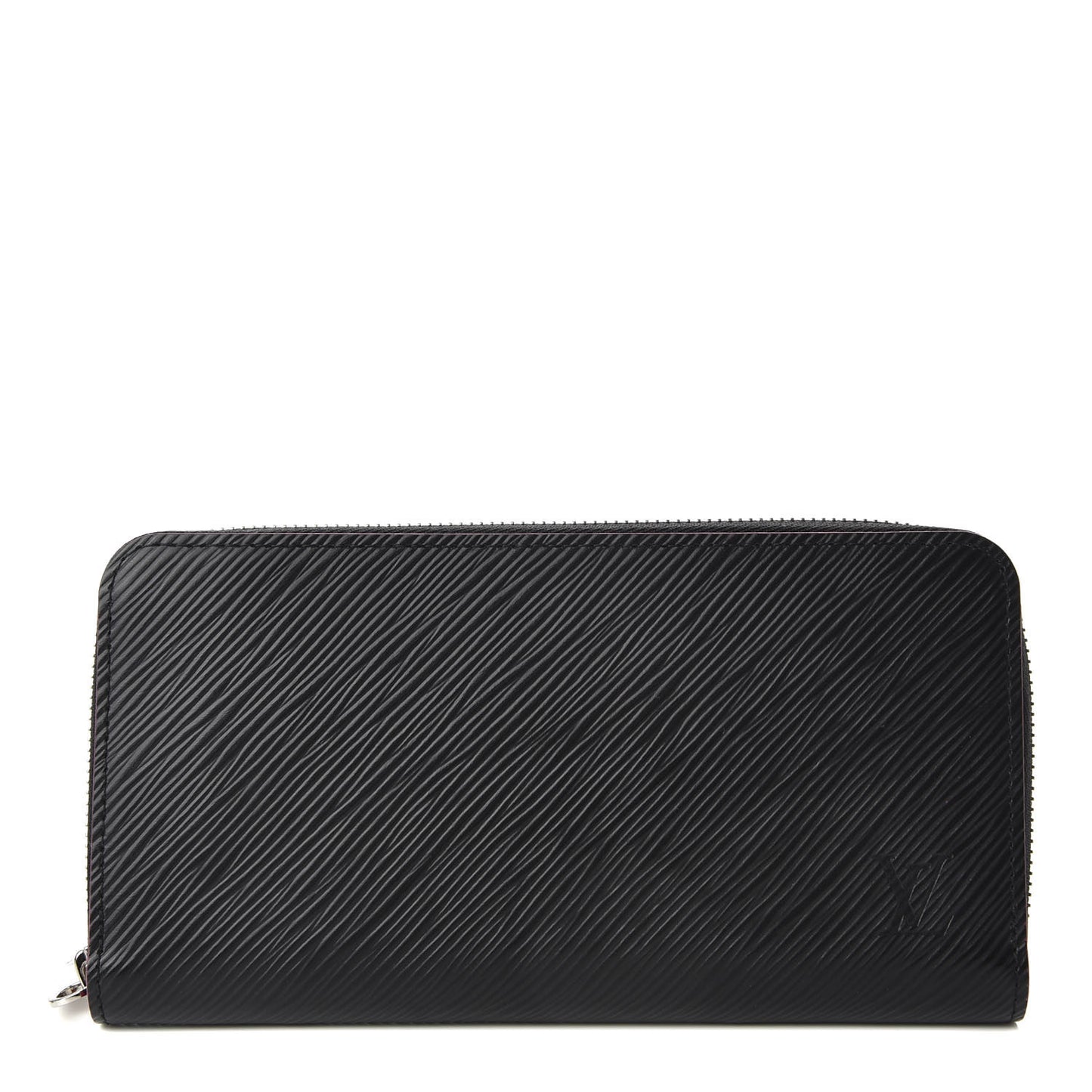 Epi Zippy Wallet Black Hot Pink
