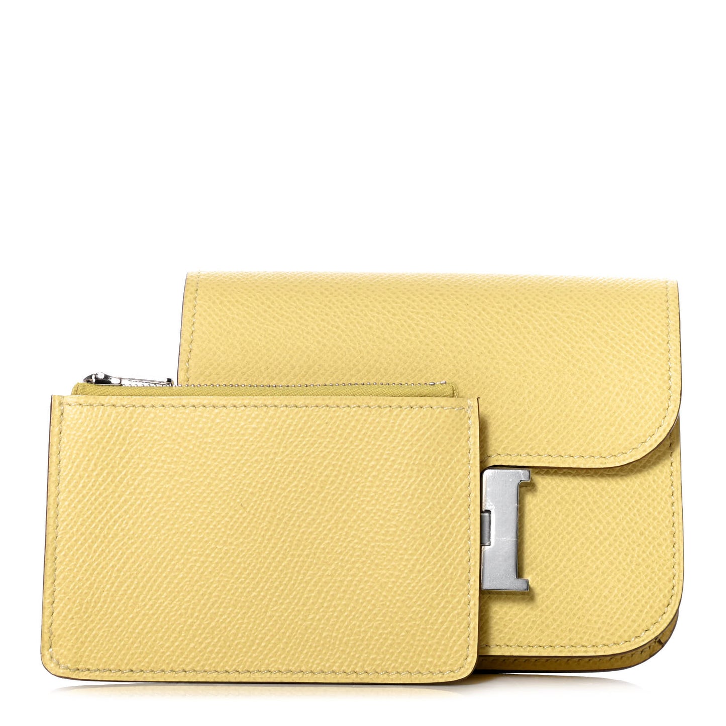 Epsom Constance Slim Wallet Jaune Poussin