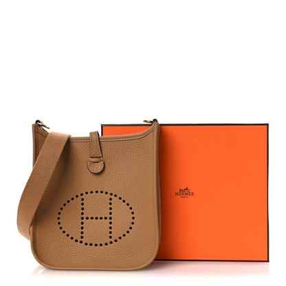 Hermes Taurillon Clemence Evelyne TPM Biscuit 11 of 11