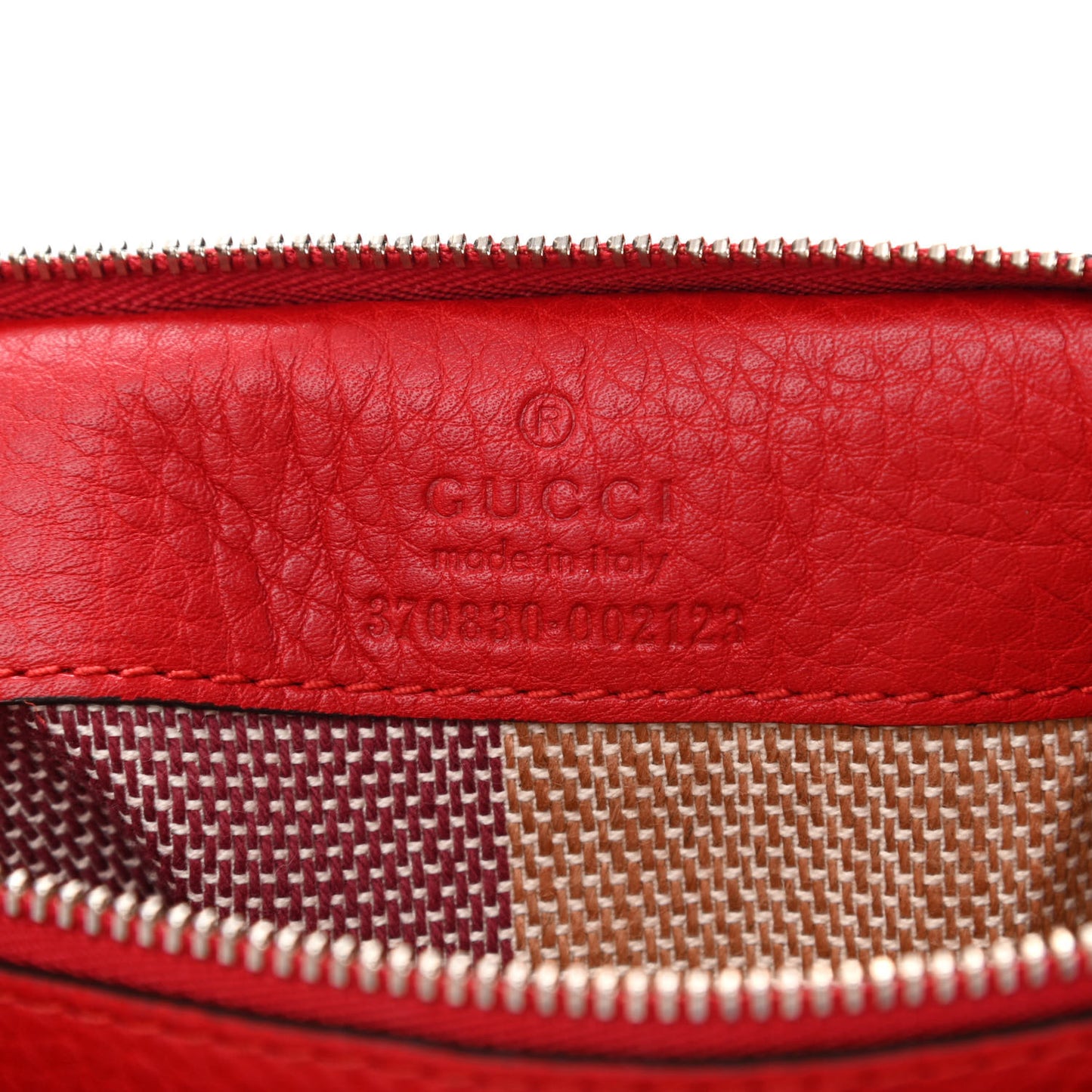 Pebbled Calfskin Large Bamboo Daily Top Handle Bag Red