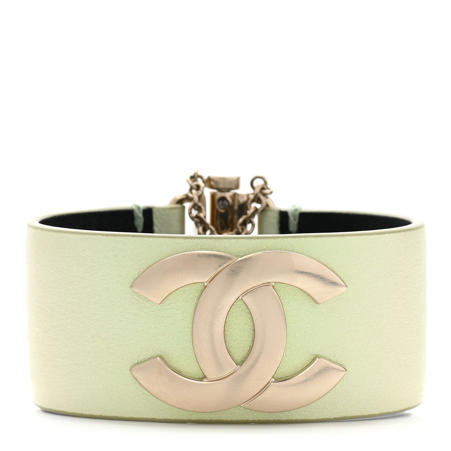 Calfskin CC Cuff S Green Gold
