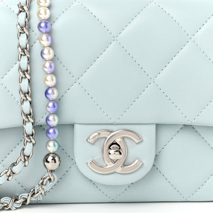 Chanel Lambskin Quilted Mini My Perfect Flap Light Blue 8 of 11