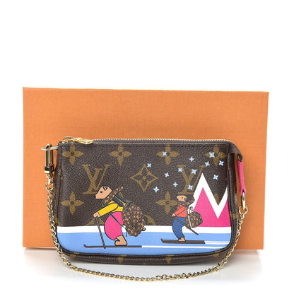 Louis Vuitton Monogram 2018 Christmas Animation Mini Bears Pochette Accessories 8 of 8
