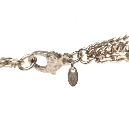 Chanel Crystal CC Multi Strand Chain Necklace Gold 5 of 6