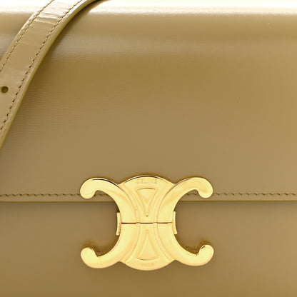 Celine Shiny Calfskin Teen Triomphe Olive 8 of 12
