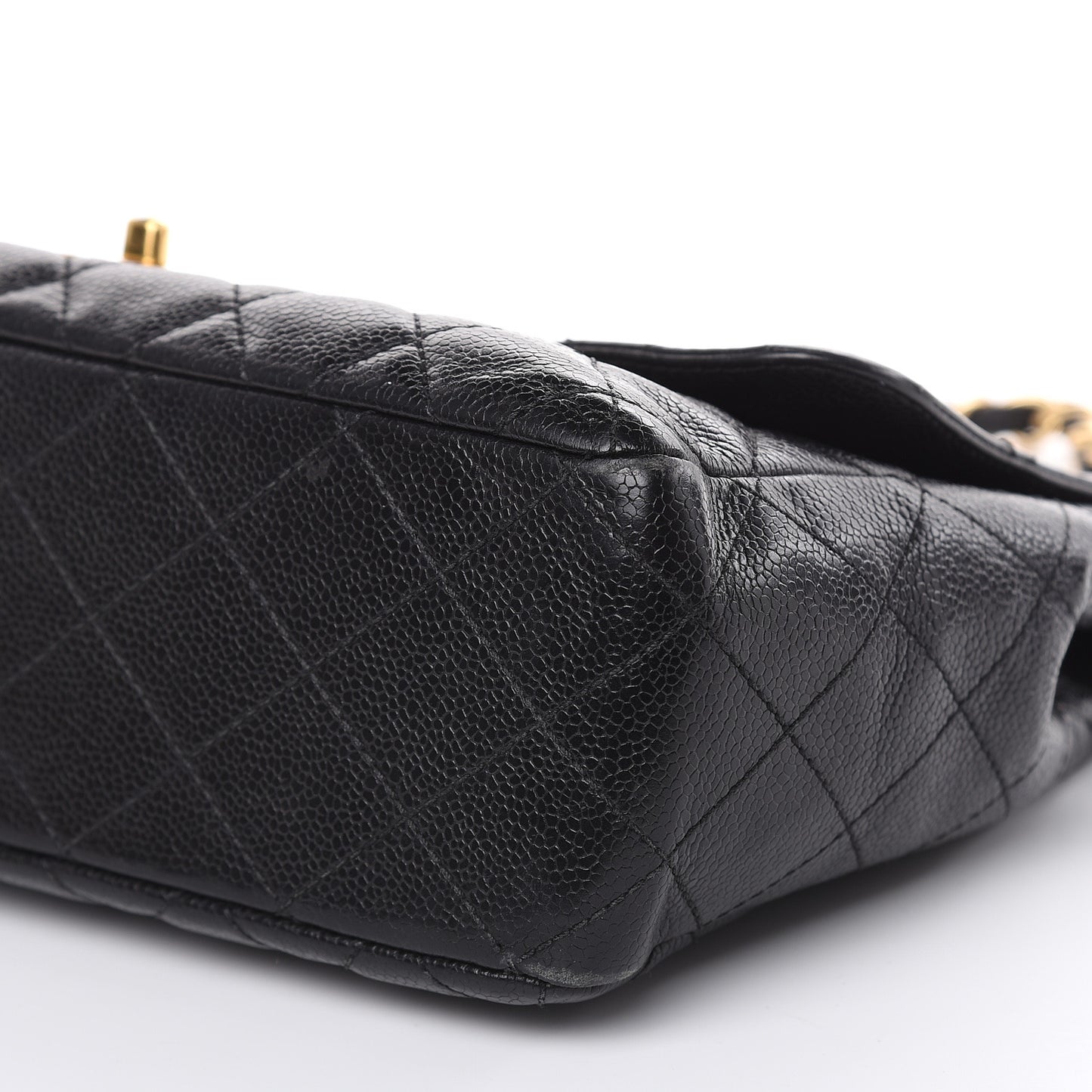 Caviar Quilted Jumbo Single Flap Black