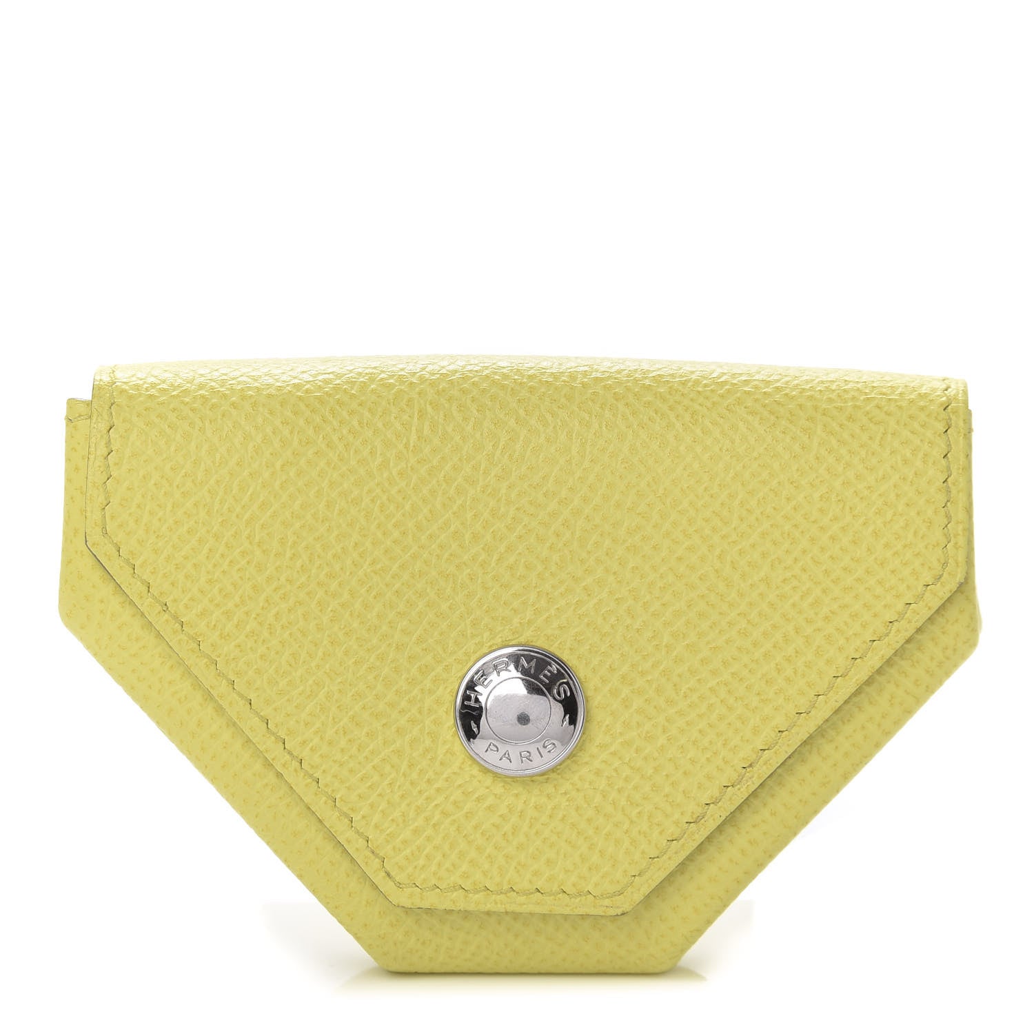 Hermes Epsom Le 24 Coin Purse Soufre 1 of 8