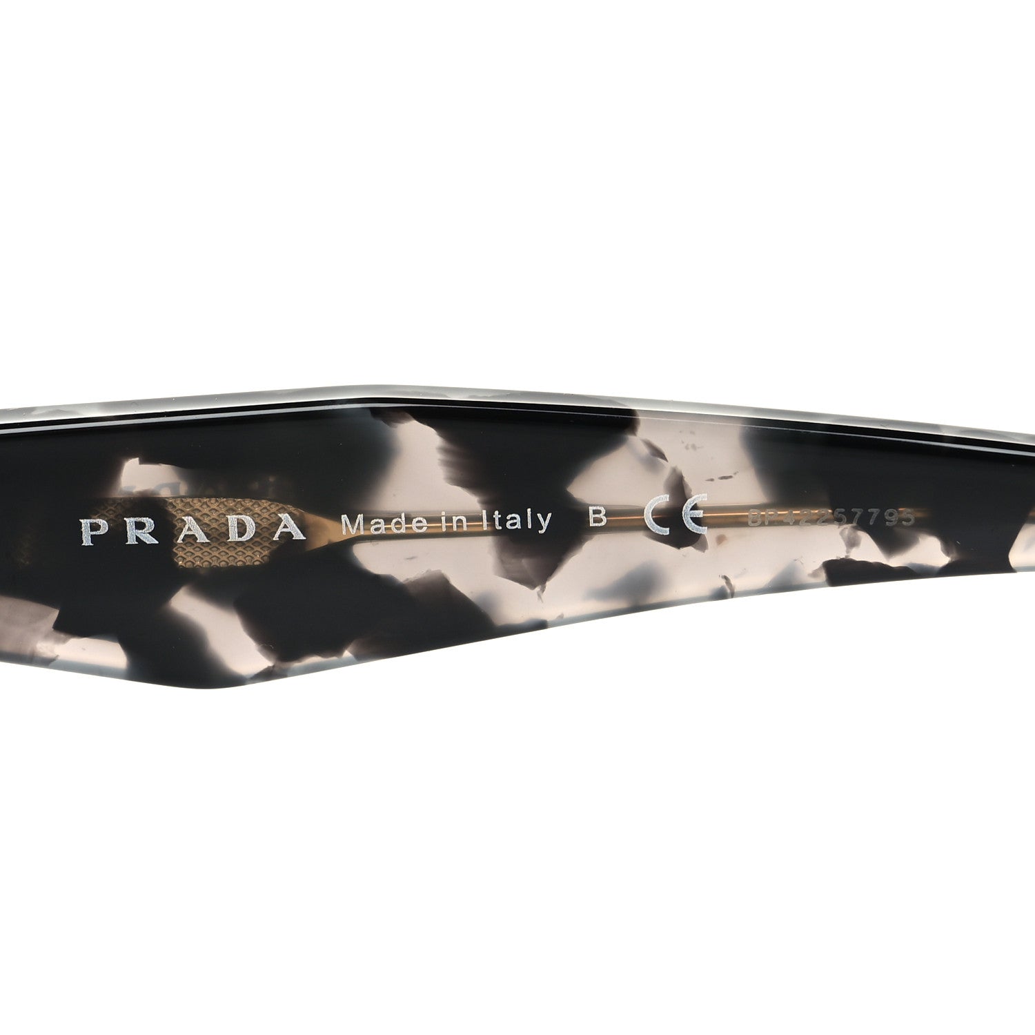 Prada Acetate Sunglasses SPR 16R Black Tortoise Grey 5 of 7