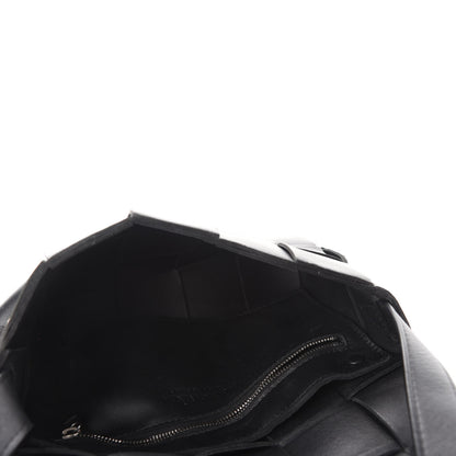 Bottega Veneta Lambskin Maxi Intrecciato Cassette Crossbody Bag Black 5 of 12