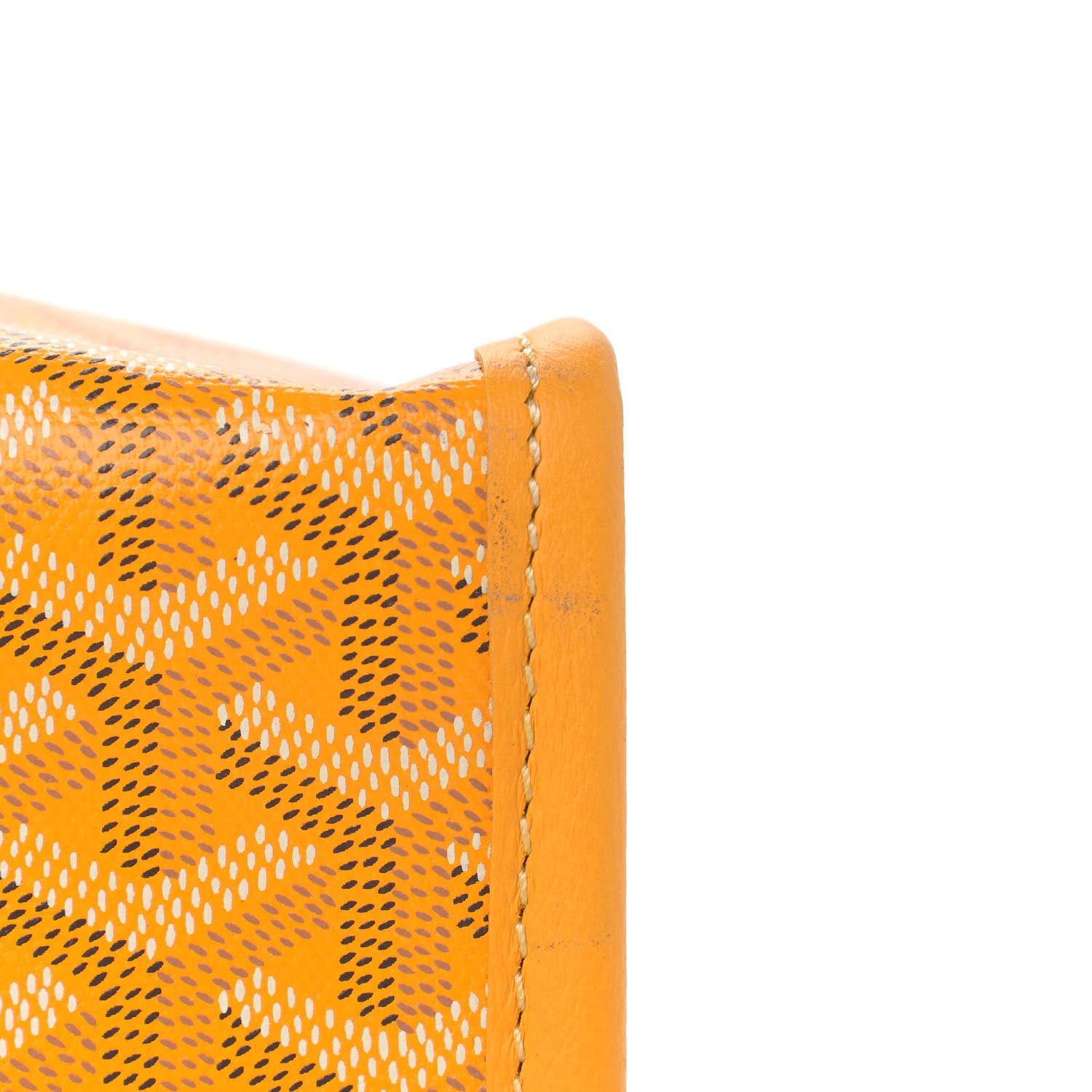 Goyard Goyardine Villette Tote Yellow 11 of 12