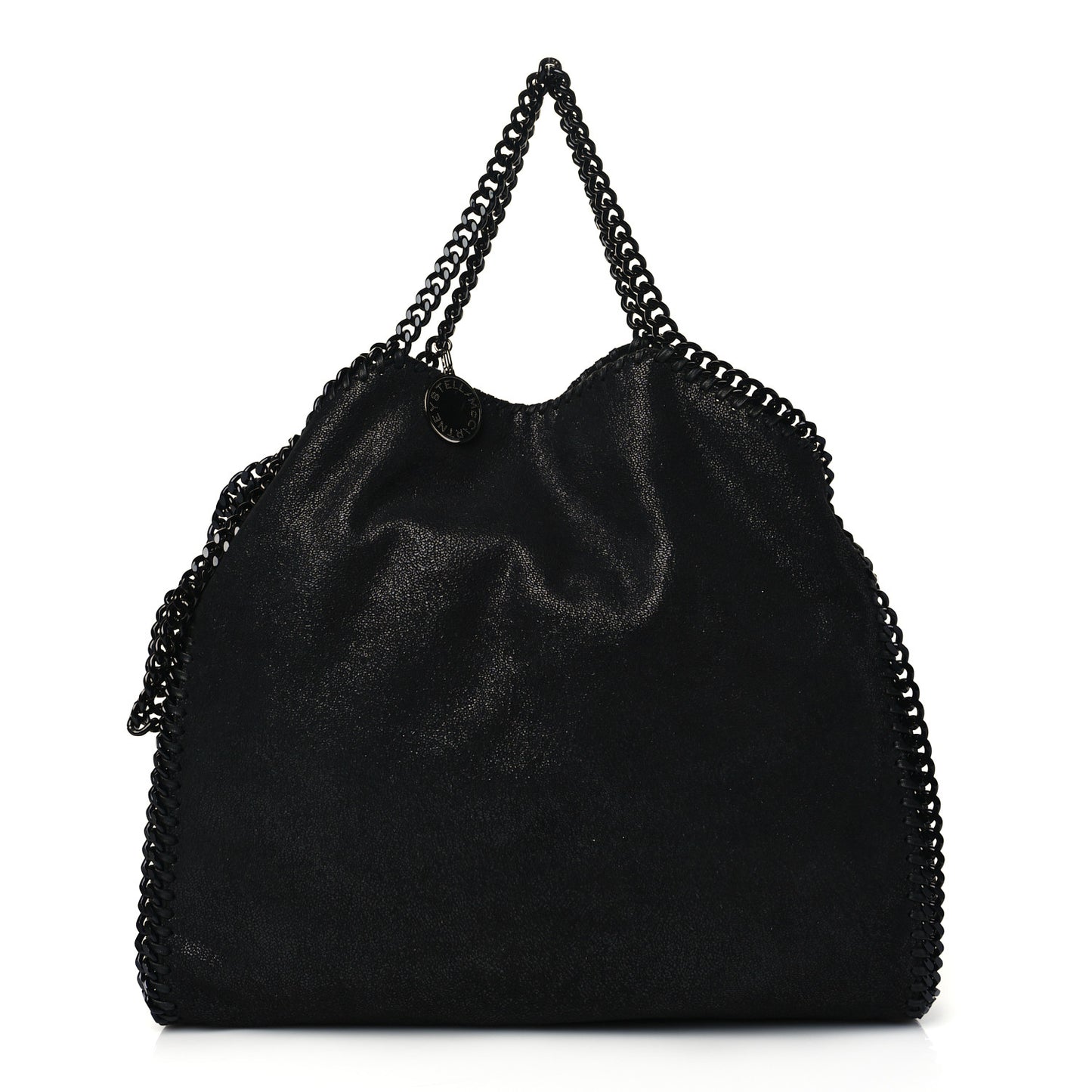 Shaggy Deer Falabella Fold Over Tote Black