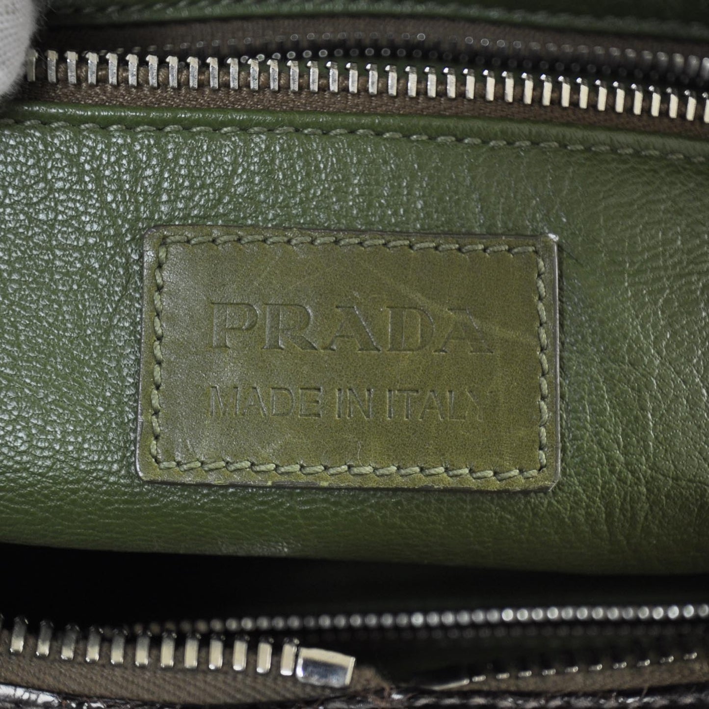 Crocodile Colour Buckles Bag Green Orange