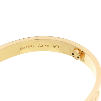 Cartier 18K Yellow Gold LOVE Bracelet 16 7 of 9