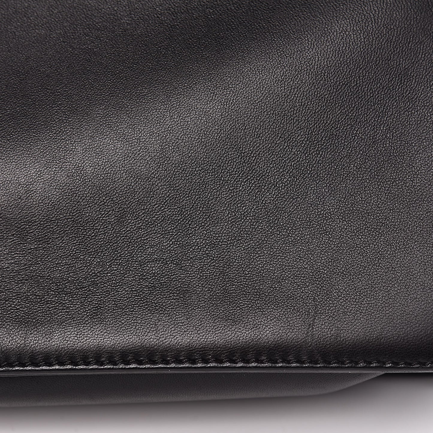 Lambskin Quilted Large Boy Flap Black