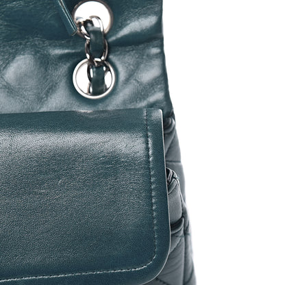 Chanel Lambskin Quilted Medium Double Flap Dark Green 10 of 16
