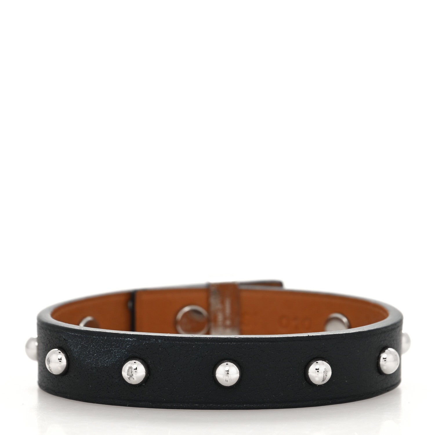 Hermes Swift Mini Dog Clous Ronds Bracelet T2 Black 3 of 7