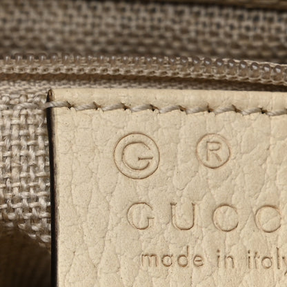 Gucci Dollar Calfskin Interlocking G Crossbody Bag Mystic White 13 of 14