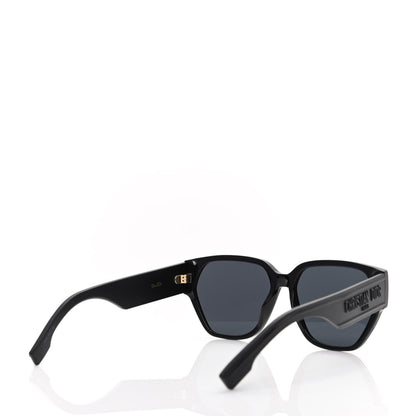 Christian Dior Acetate Square DiorID1 Sunglasses Black 4 of 7