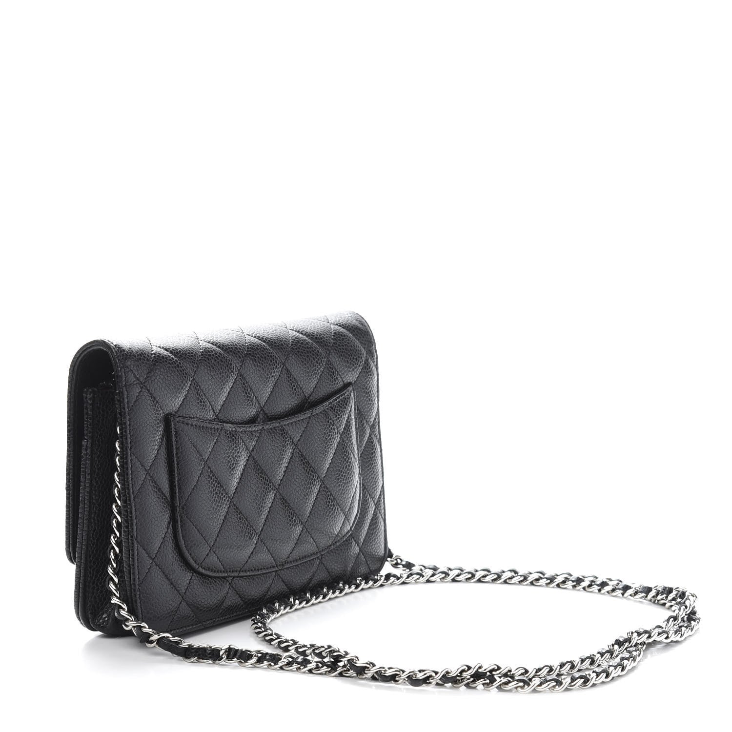 Chanel Caviar Quilted Wallet On Chain WOC Black 2 of 11