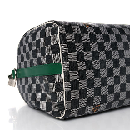 Louis Vuitton Damier Speedy Bandouliere 30 Black White 8 of 10