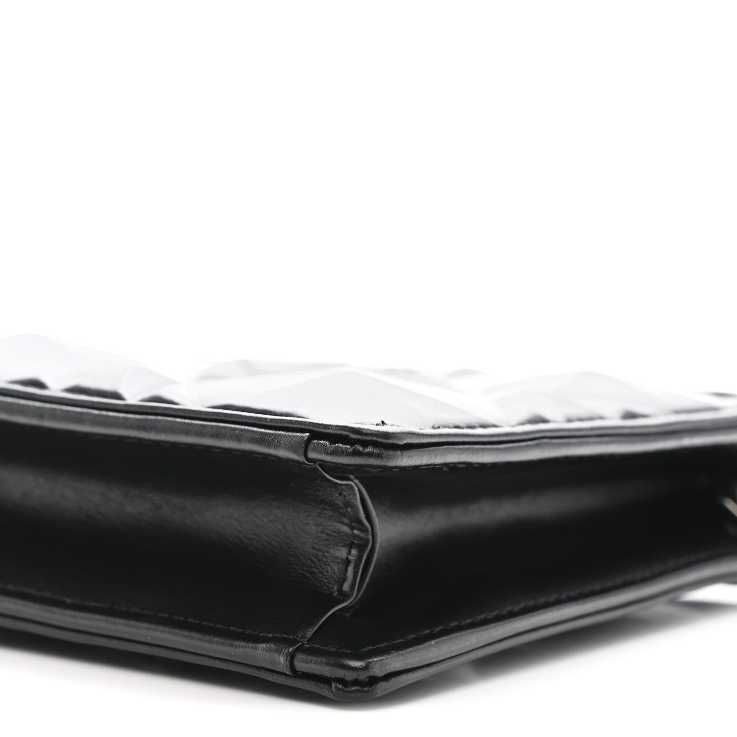 Christian Dior Calfskin Macrocannage Diamond Caro Zipped Pouch