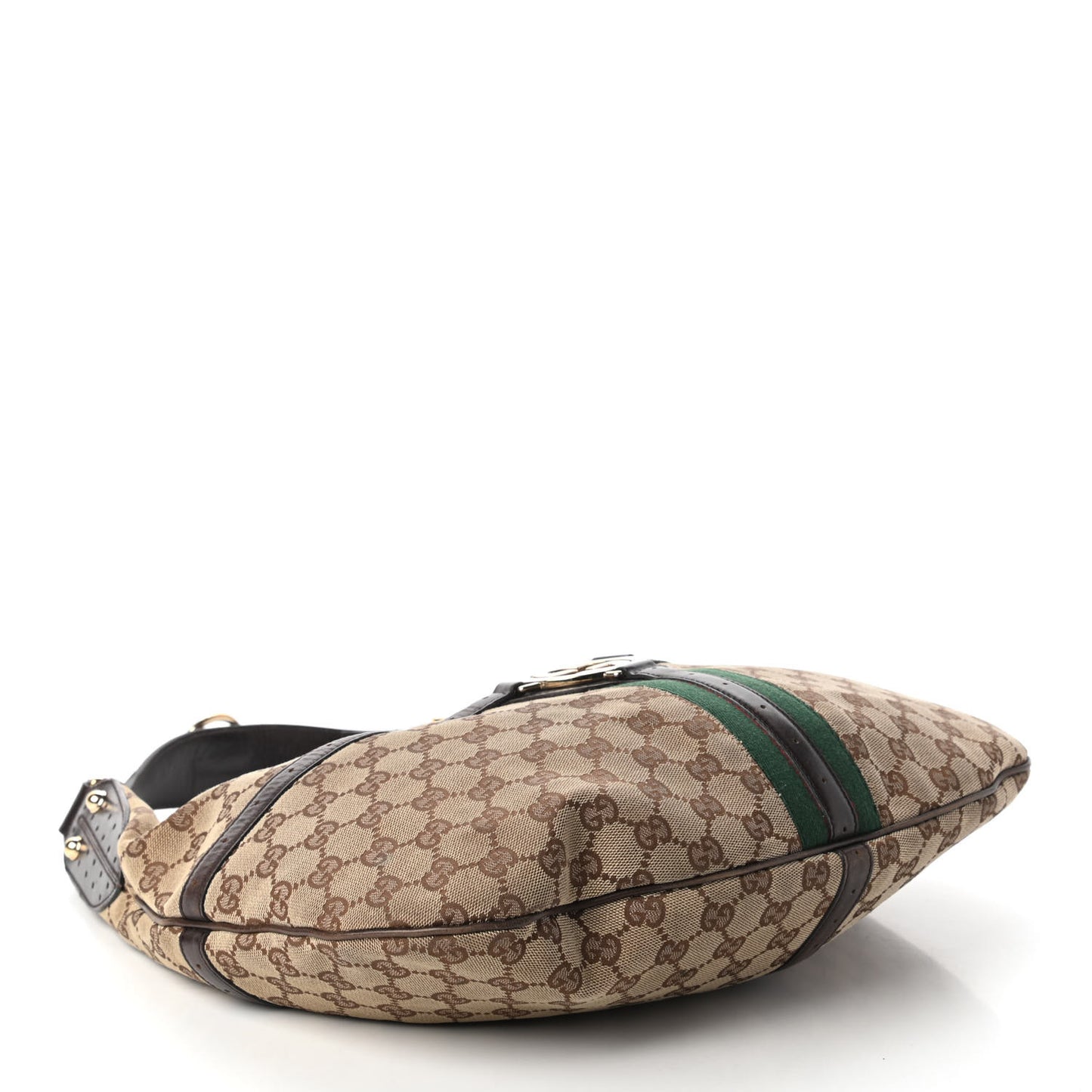 Monogram Web GG Reins Hobo Brown