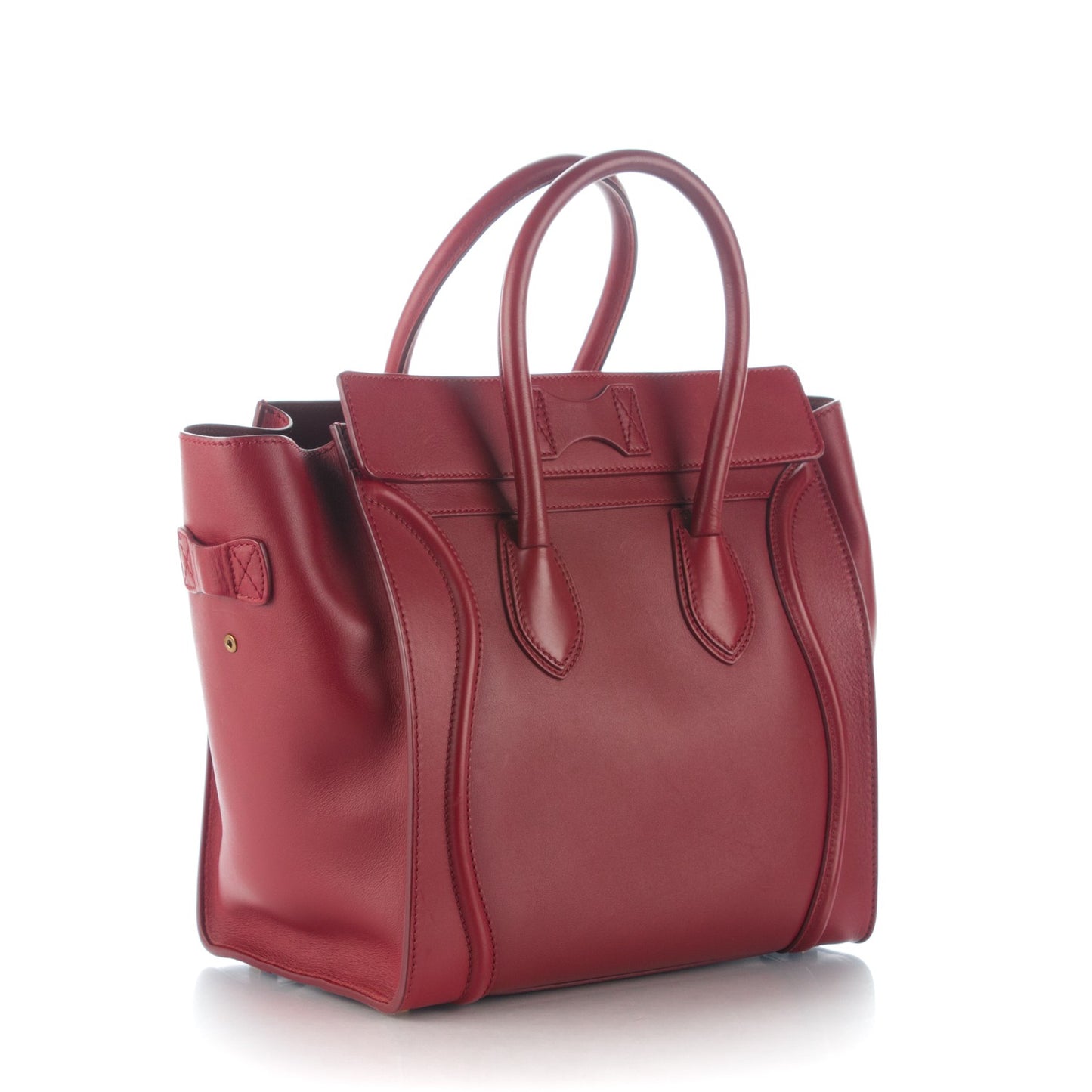 Smooth Calfskin Mini Luggage Burgundy