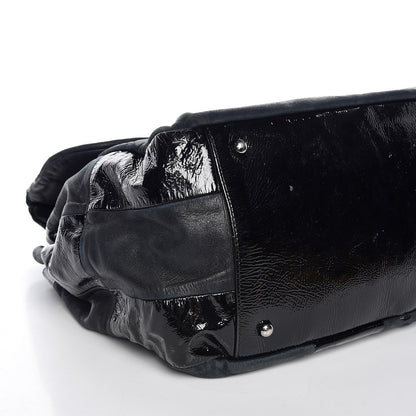 Chanel Lambskin Patent Calfskin Brooklyn Patchwork Flap Black 5 of 10