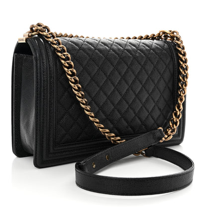 Chanel Caviar Quilted New Medium Boy Flap Black 3 of 10