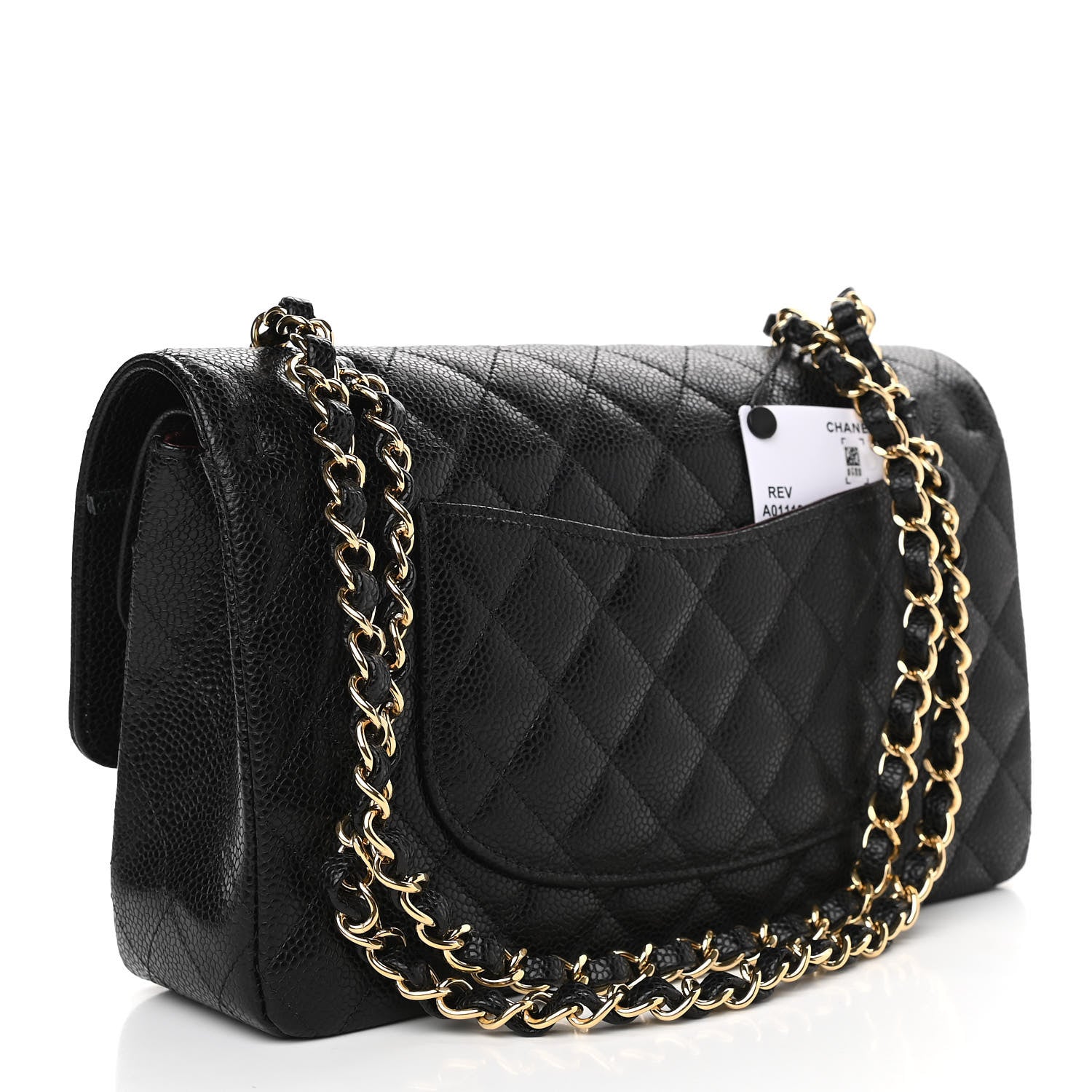 Chanel Caviar Quilted Medium Double Flap Black 3 of 11