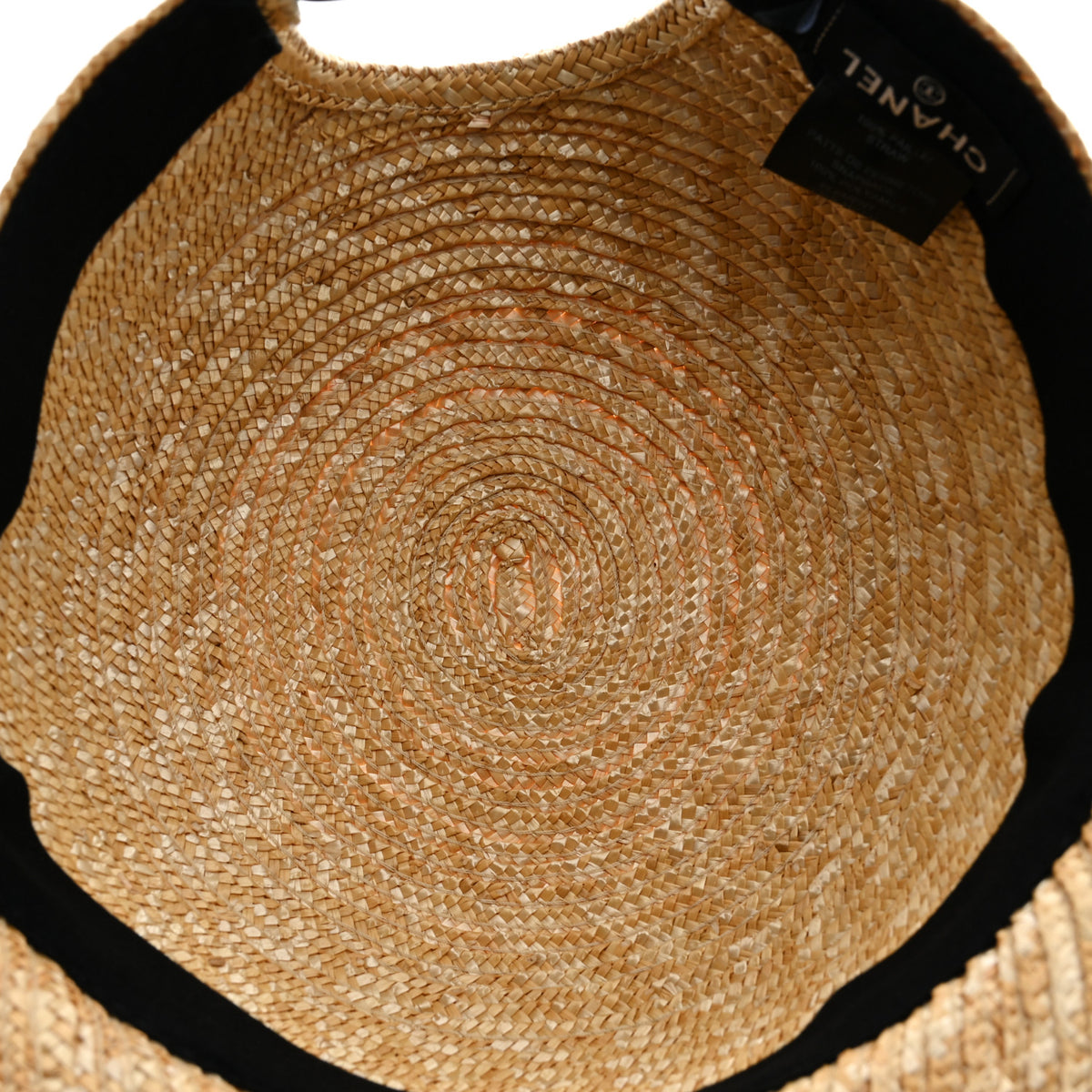Chanel Straw CC Cap M Beige 7 of 9