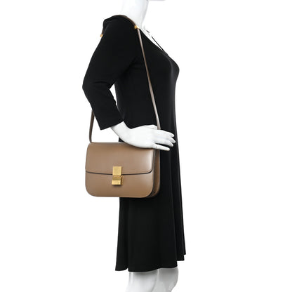 Celine Box Calfskin Medium Classic Box Flap Bag Light Camel 2 of 12