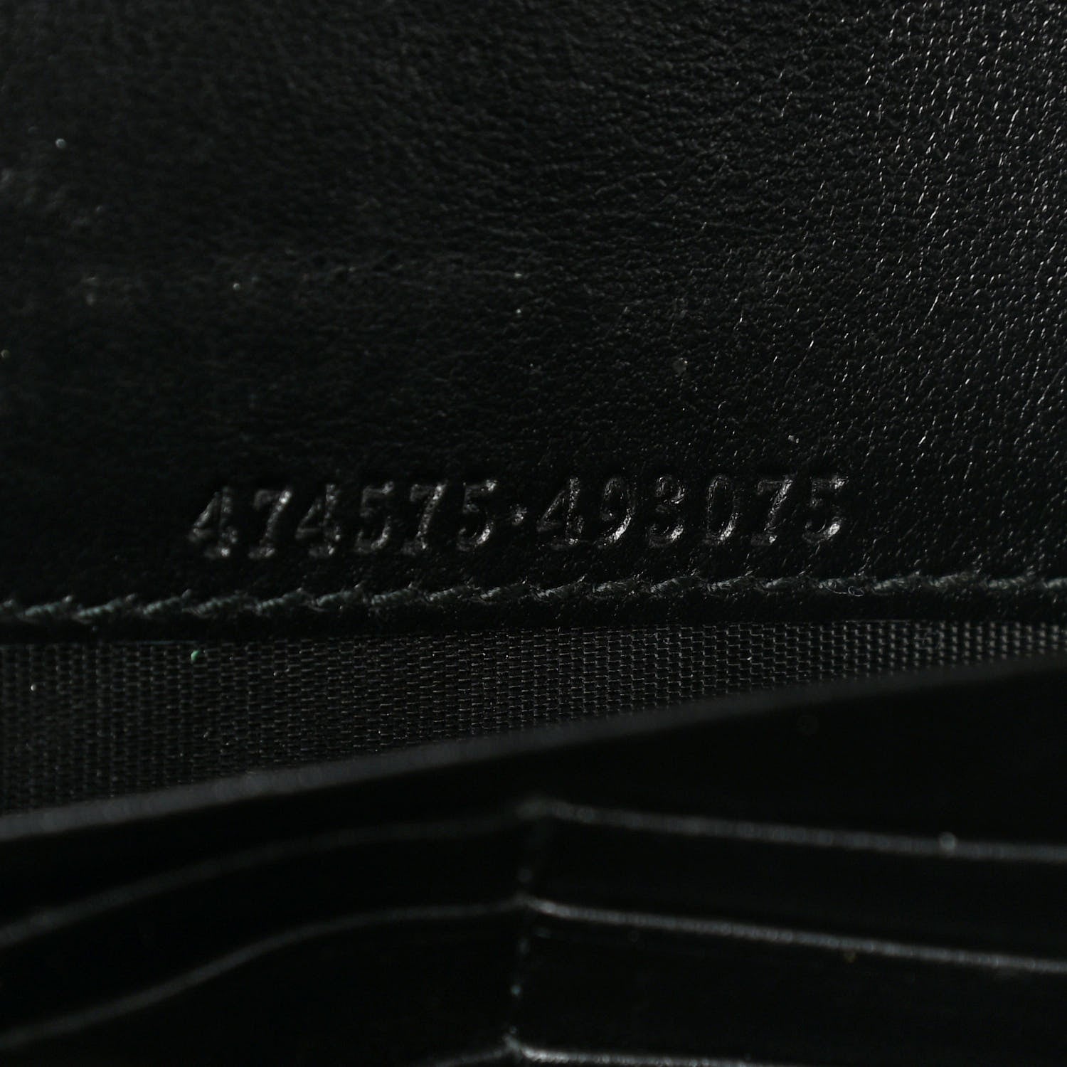 Gucci Calfskin Matelasse GG Marmont Chain Wallet Black 7 of 13