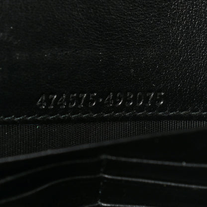 Gucci Calfskin Matelasse GG Marmont Chain Wallet Black 7 of 13