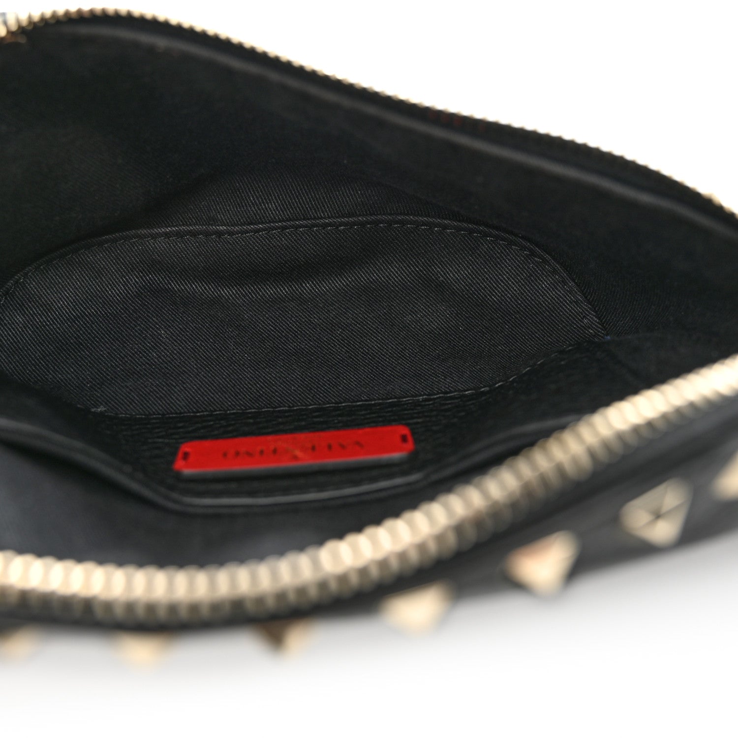 Valentino Garavani Grainy Calfskin Rockstud Belt Bag Black 5 of 11